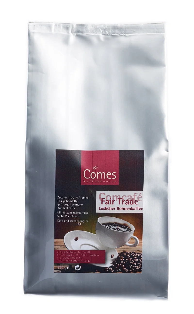 Comcafé BIO FAIRTRADE löslicher Bohnenkaffee 250g Beutel