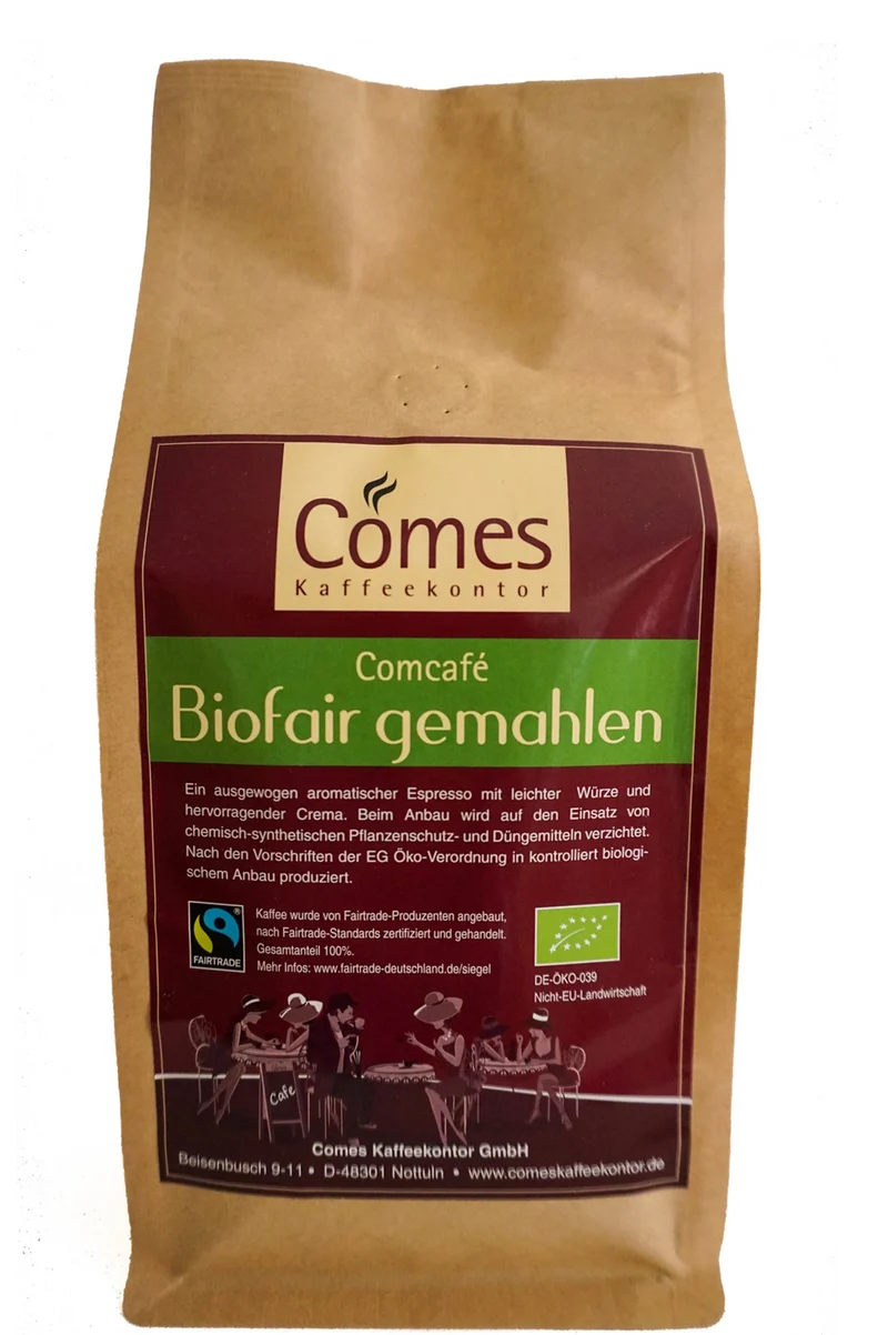 Comcafé BIO FAIRTRADE gemahlen 500g Beutel