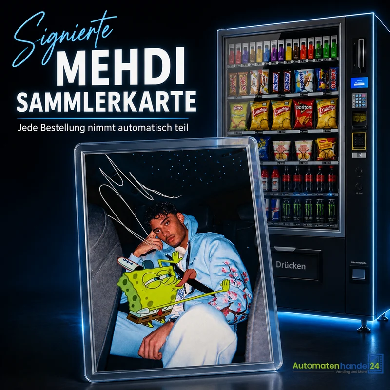 Der echte Mehdi Autogrammkarte