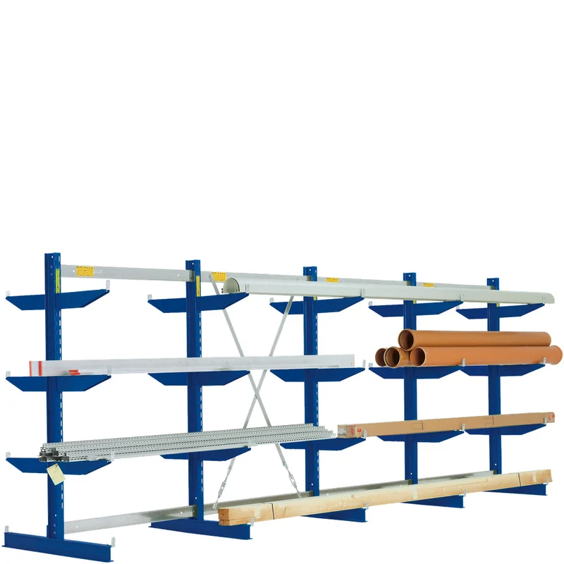 Kragarmregal Typ L von BITO | beidseitige Nutzung | Tragkraft max. 15840 kg