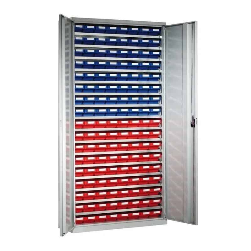 Systemschrank mit Lagersichtkästen KAPPES | Modell 3 | 136 Kästen | 1950× 1000 x 410 (500) mm