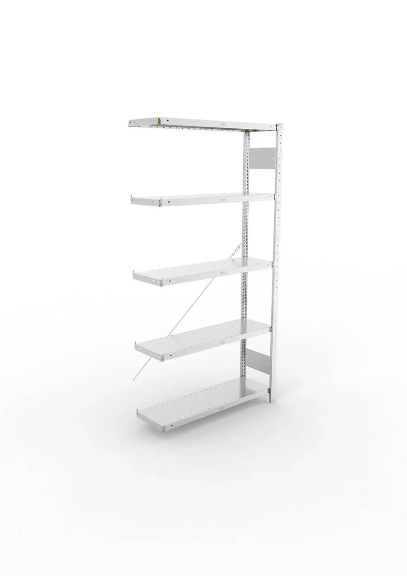Fachbodenregal META Clip Anbauregal – 230 kg Fachlast