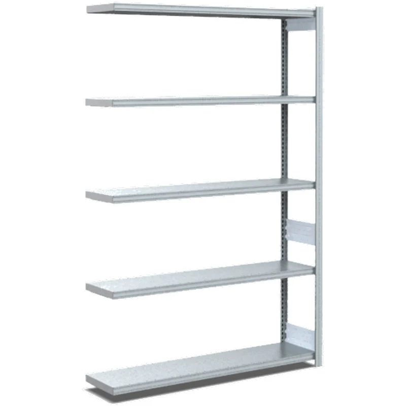Fachbodenregal Anbauregal Fachlast 100 kg – verzinktes Stecksystem - Einseitig nutzbar