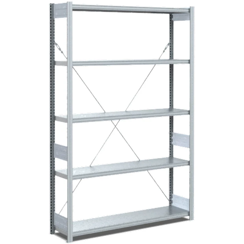 Fachbodenregal Grundregal Fachlast 100 kg – verzinktes Stecksystem von Bito - Einseitig nutzbar