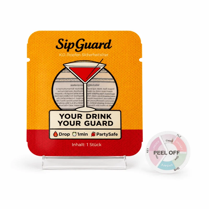 SipGuard Handy-Teststicker – K.O.-Tropfen Schnelltest