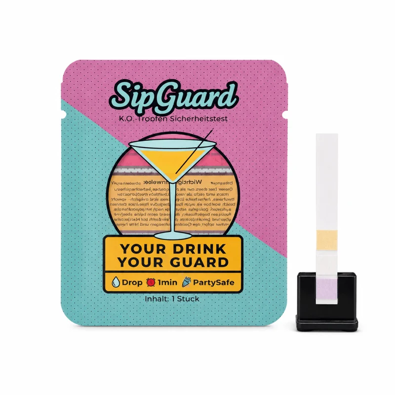 SipGuard Drink Teststreifen – K.O.-Tropfen Schnelltest