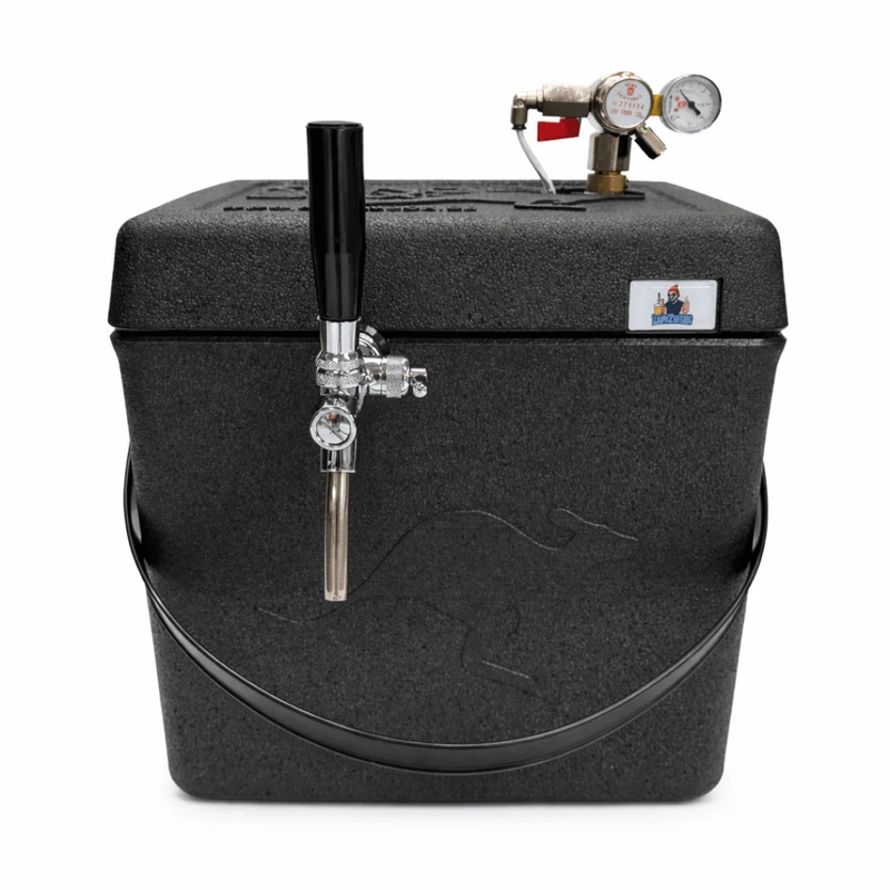 Mobile Zapfanlage 5L Partyfass Schwarz – für Bier, Cocktails & mehr