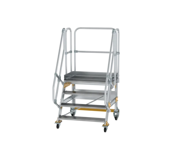 Plattformtreppe 60° fahrbar von MUNK Stufenbreite 1000 mm