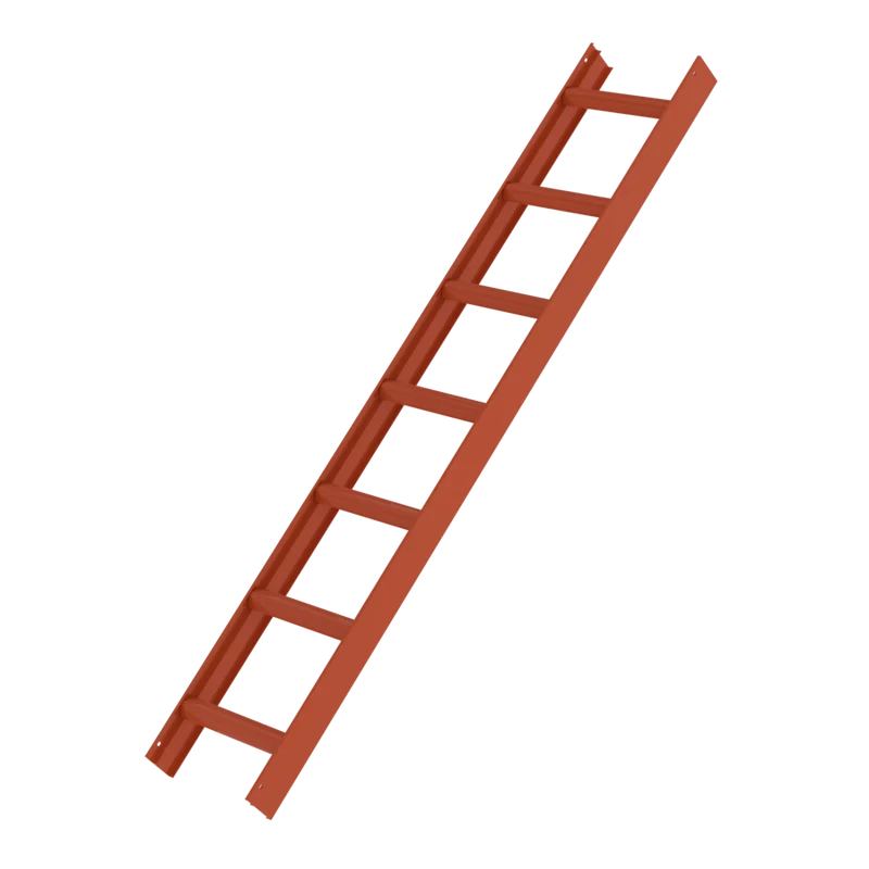 Dachleiter Rot pulverbeschichtet aus Aluminium