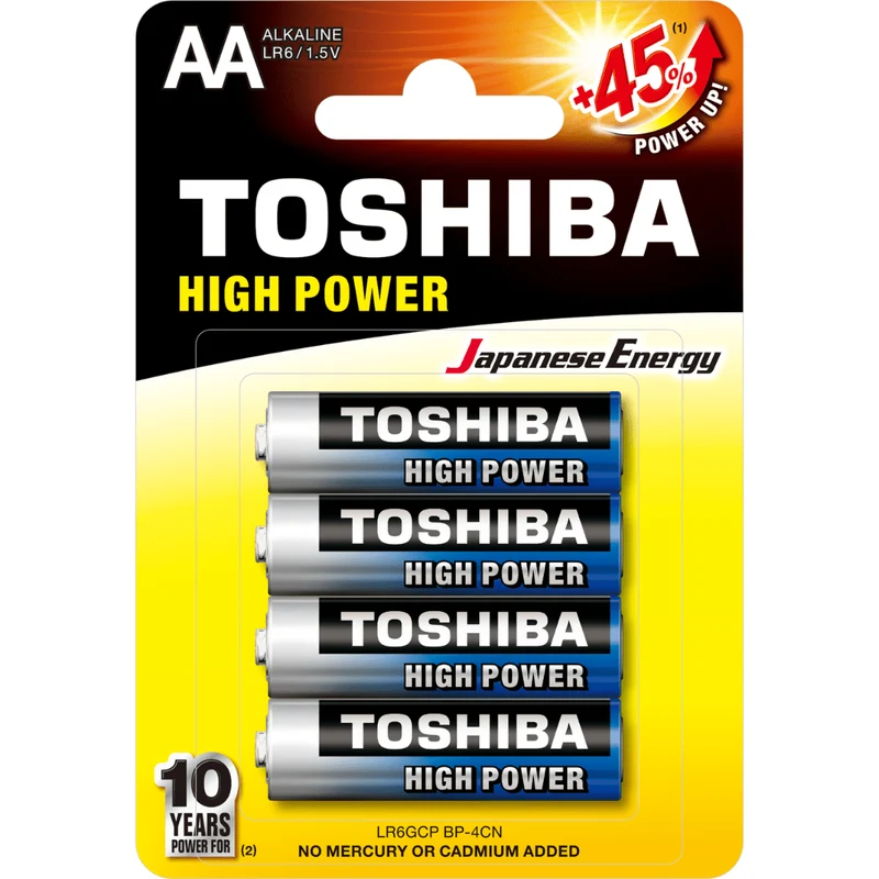 TOSHIBA AA Alkaline Batterien 1,5V