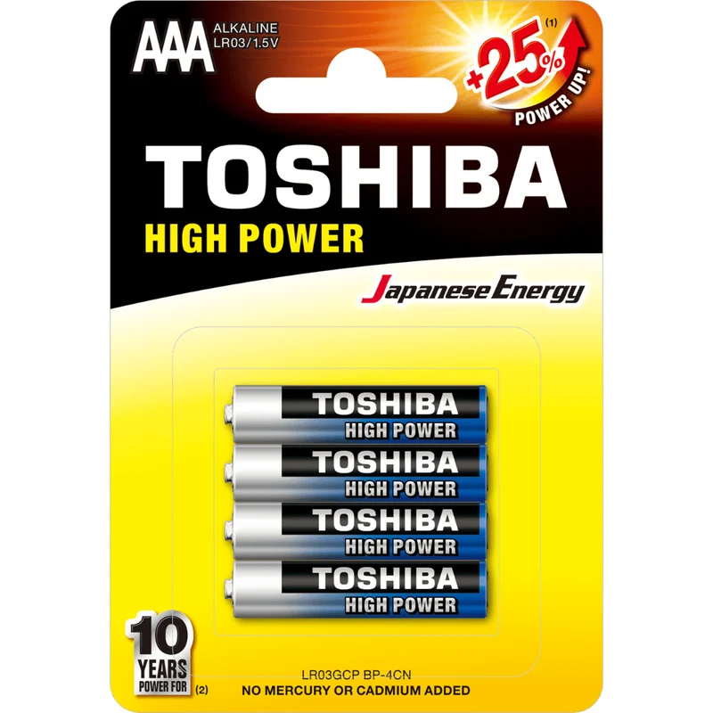 TOSHIBA AAA Alkaline Batterien 1,5V