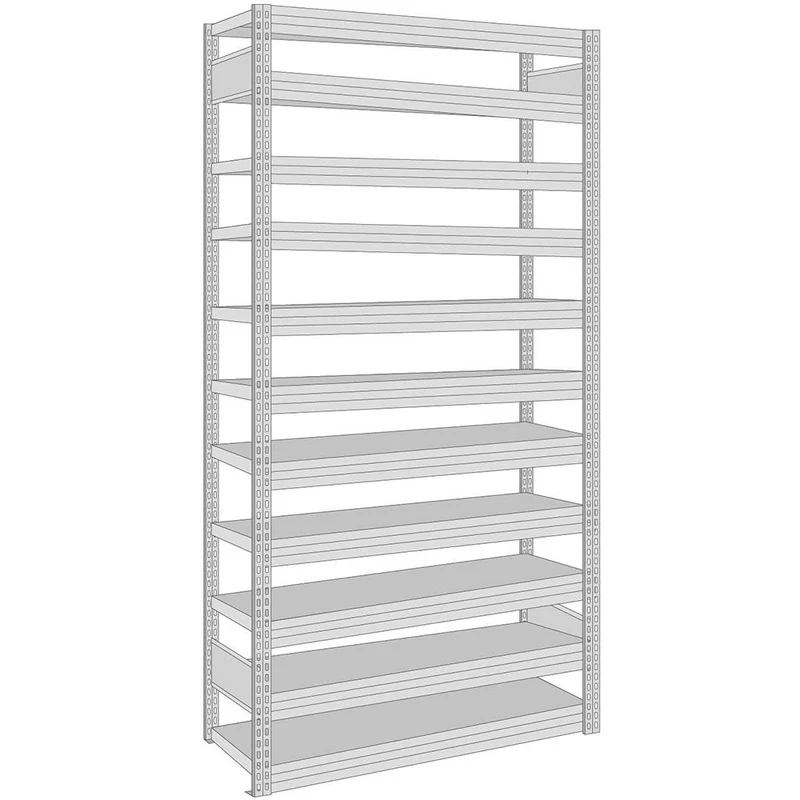 Eurokistenregal Grundregal Fachlast 350 kg