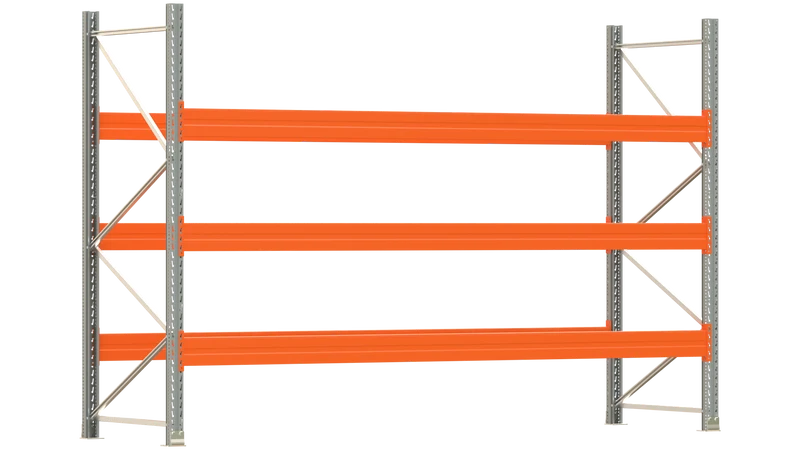 Palettenregal ARTUS Grundregal Breite 3.600 mm Fachlast 4.000 kg (3 Ebenen)