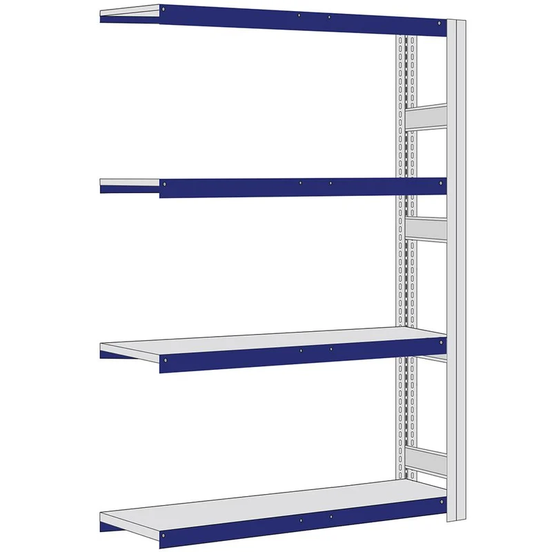 Weitspannregal Anbauregal mit Stahlpaneel Fachlast 400 kg