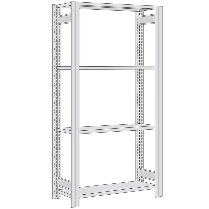 Fachbodenregal Grundregal 150 kg Fachlast – verzinktes Stecksystem