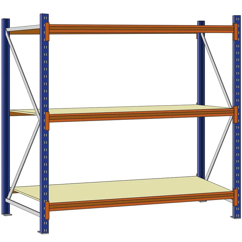 Weitspannregal Grundregal mit Holzeinlage Fachlast 975 kg
