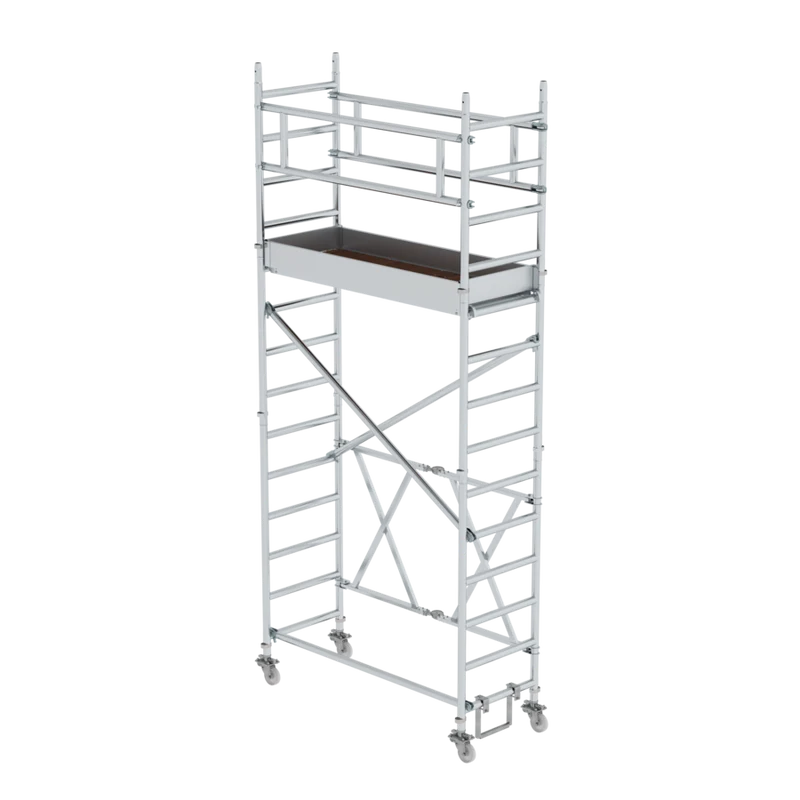 Rollgerüst zum einklappen aus Aluminium 0,75 x 1,80 m