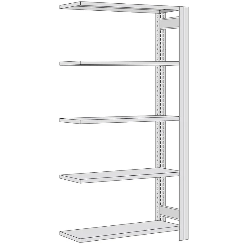 Fachbodenregal Anbauregal Fachlast 250 kg – verzinktes Stecksystem