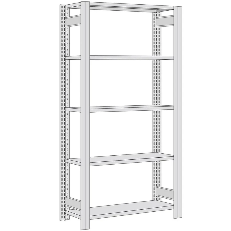 Fachbodenregal Grundregal Fachlast 250 kg – verzinktes Stecksystem