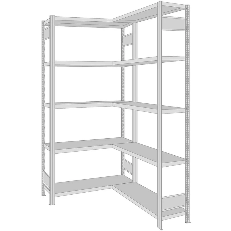 Fachbodenregal Eckregal Fachlast 150 kg