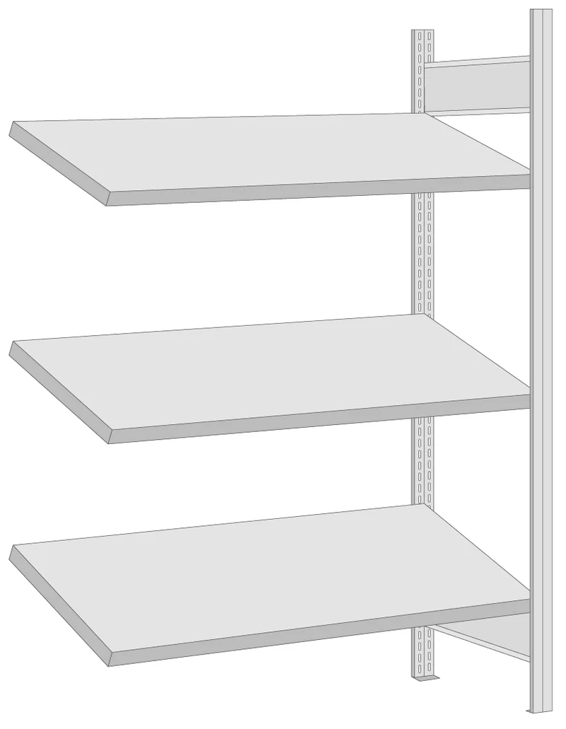 Schrägbodenregal zum erweitern HxT 200x60 cm Fachlast 150 kg