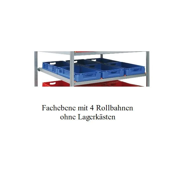 Zusatzebene für Bereitstellungsregal 140x126 cm 4 Reihen