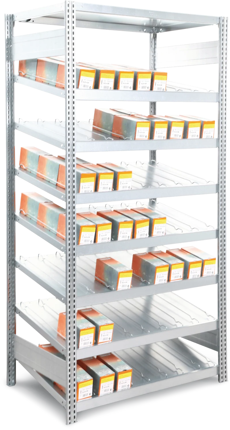 Kanban-Schrägboden 100x50 cm Fachlast 250 kg