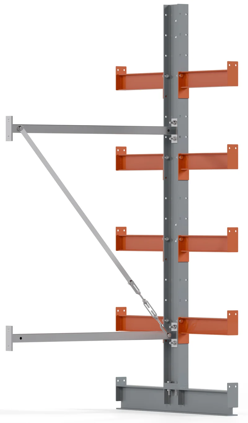 Kragarmregal Anbaufeld Breite 1000 mm doppelseitig Ständerlast 2600 kg