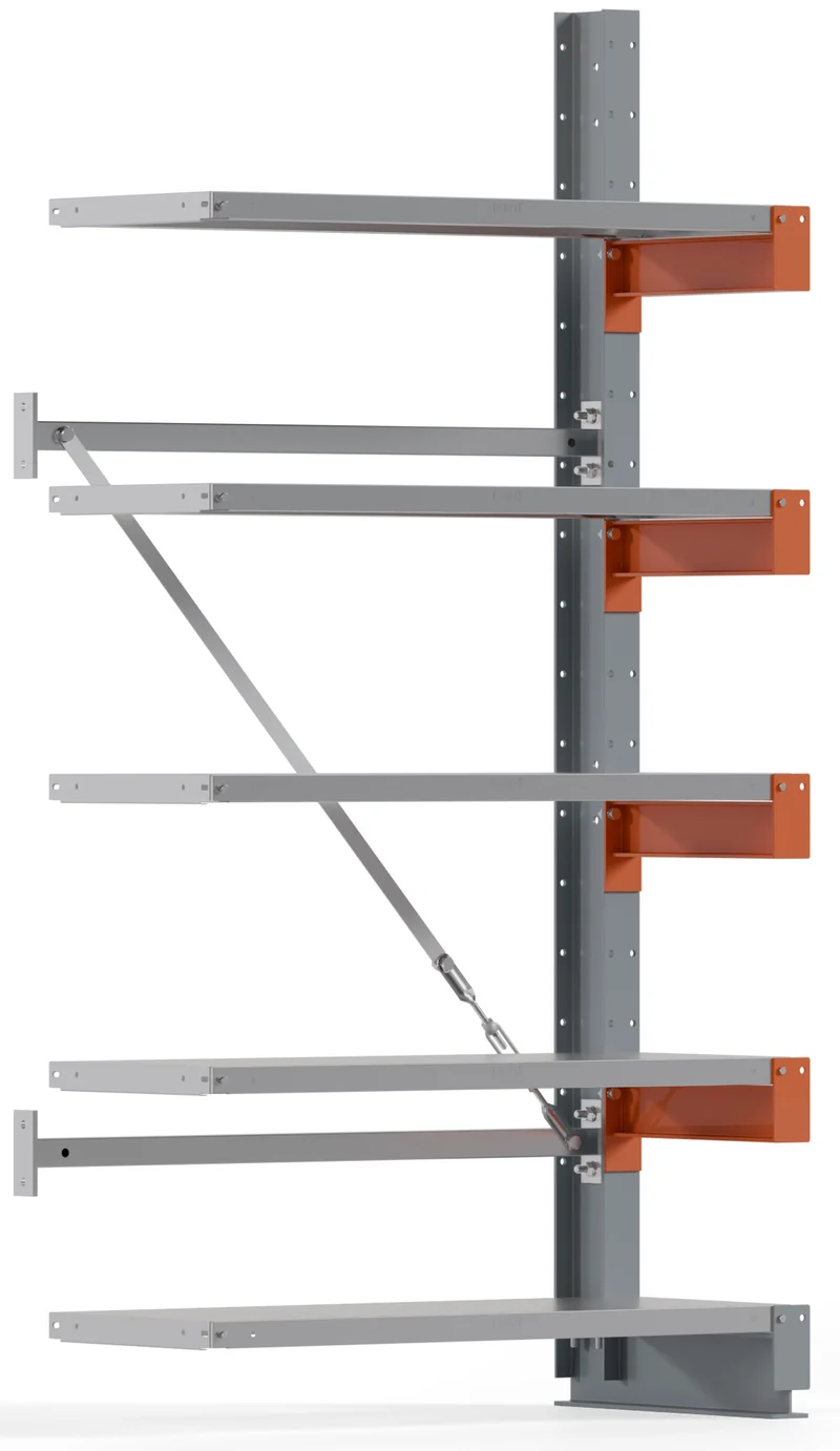 Kragarmregal Anbaufeld Breite 1000 mm einseitig Feldlast 1500 kg