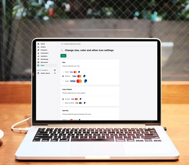 Show Custom Payment Icons – Up To 3