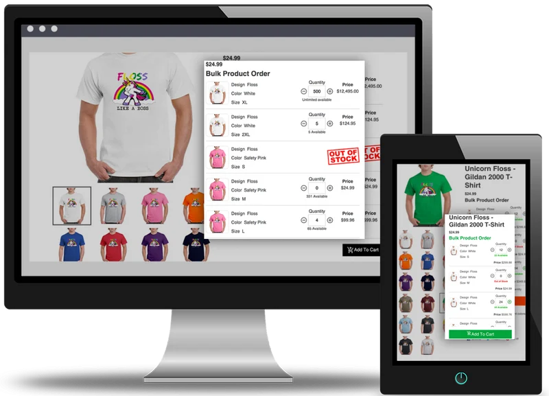 Select Available Product Quantity and Variants