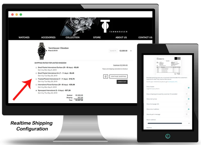 Realtime Shipping Configuration