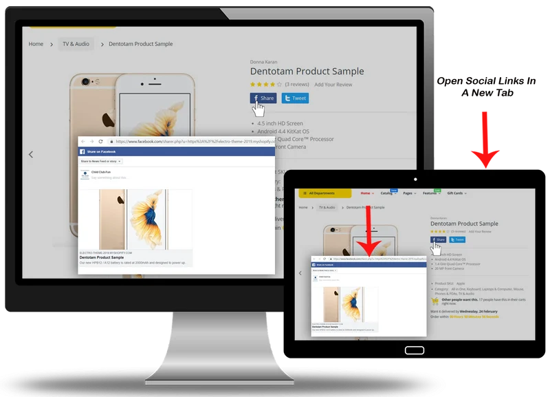 Open Social Links in A New Tab