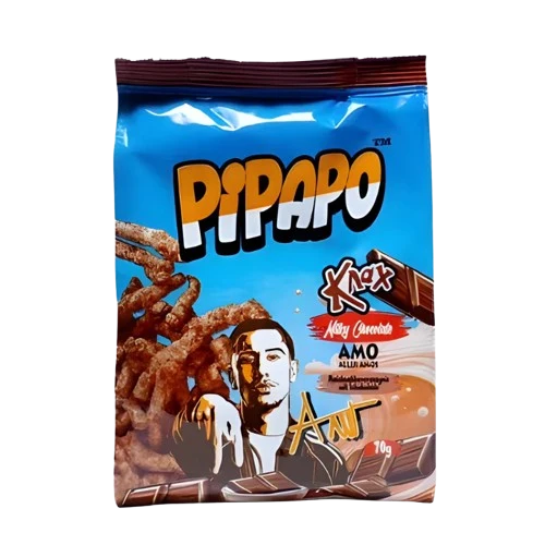 Pipapo Knax Chips Milky Chocolate - Amo Aller Amos Edition 70g