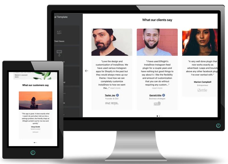 Testimonial Carousel with Images
