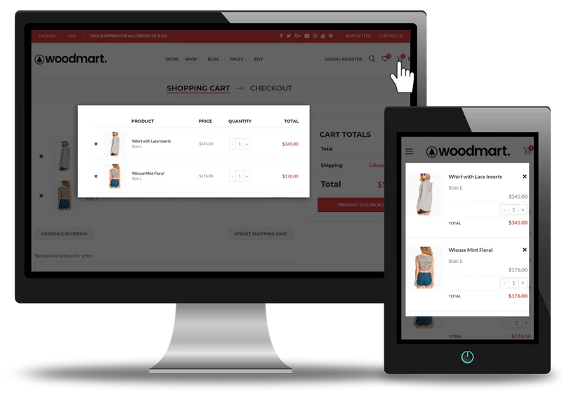 Cart Icon with Item Calculator Shopify
