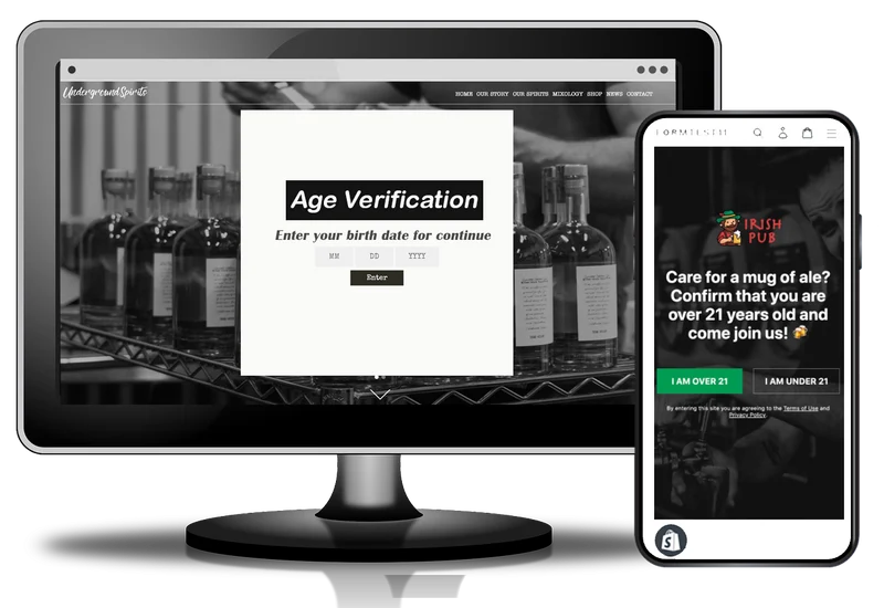 Add Age Verification Popup Screen to Shopify