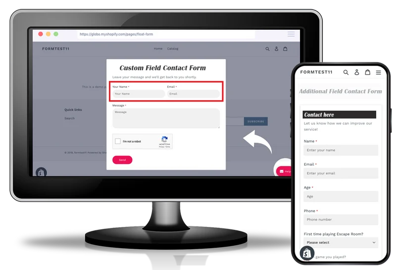 Additional Field in Contact Us Form