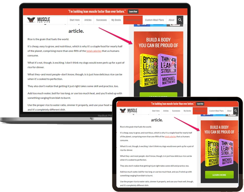 Adding Sidebar Promotions to Website
