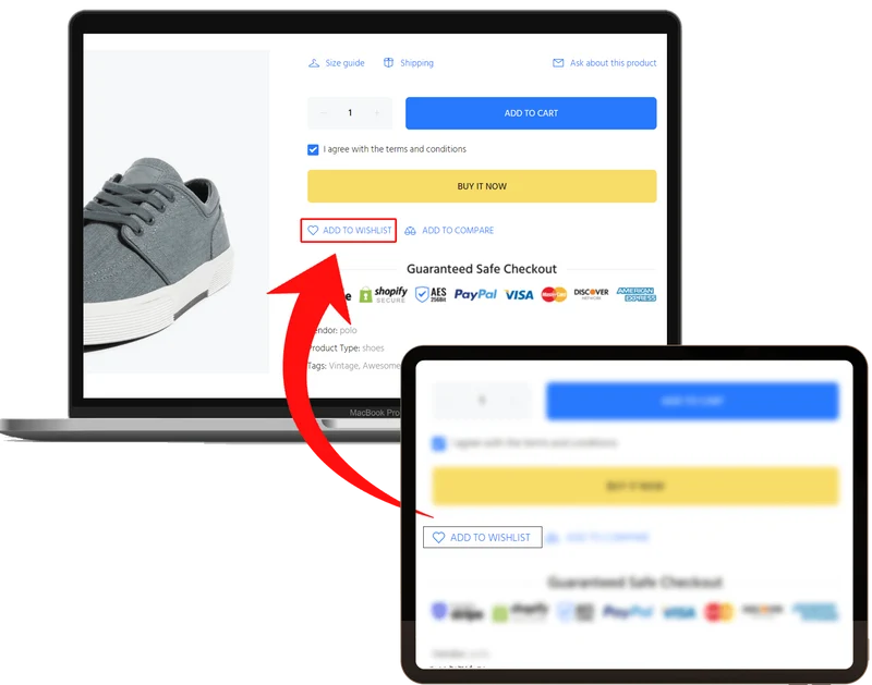 Add Wishlist to Shopify