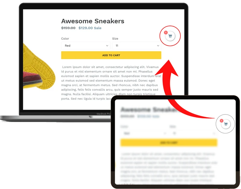 Add Sticky Cart Icon on Shopify